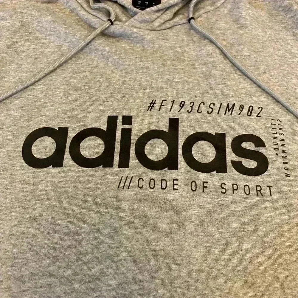 Adidas Men’s Hoodie sweatshirt‎ size Medium color Grey